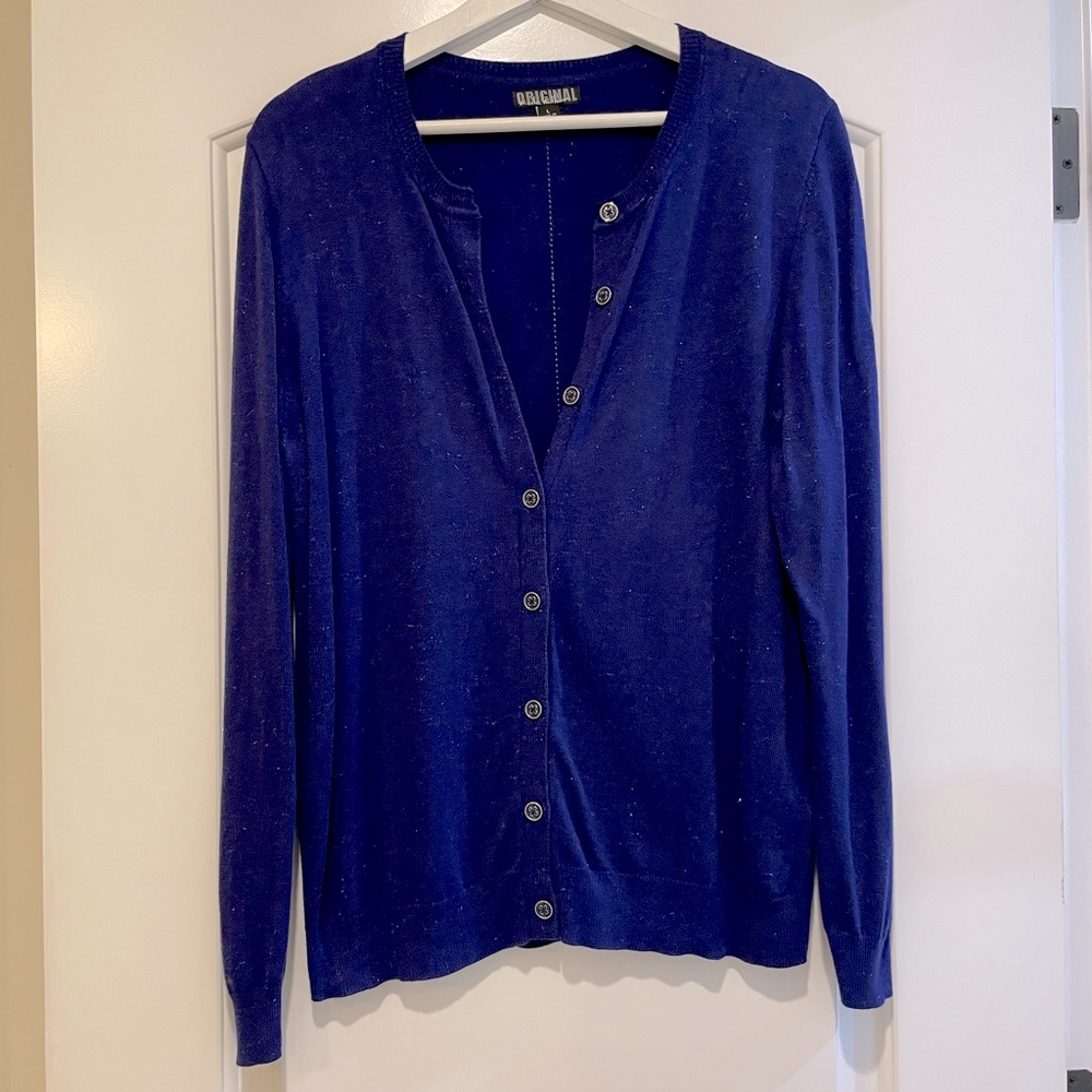 Nicole Miller Cardigan Sweater Button Up